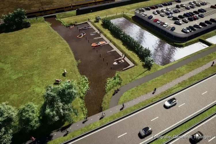 Bij station Sassenheim legt de gemeente een passantenhaven aan.
