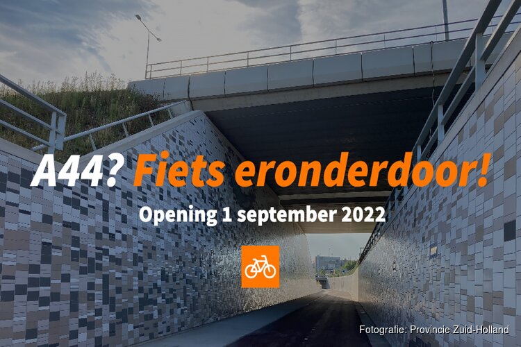 Fietsonderdoorgang Leiden-West vanaf 1 september open