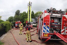 Woning beschadigd na flinke brand in Hillegom